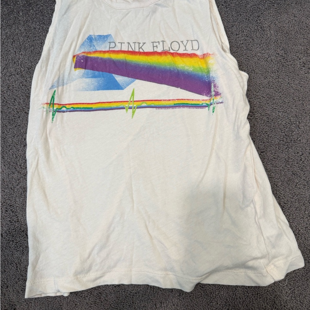 Chaser White Pink Floyd Muscle Tee